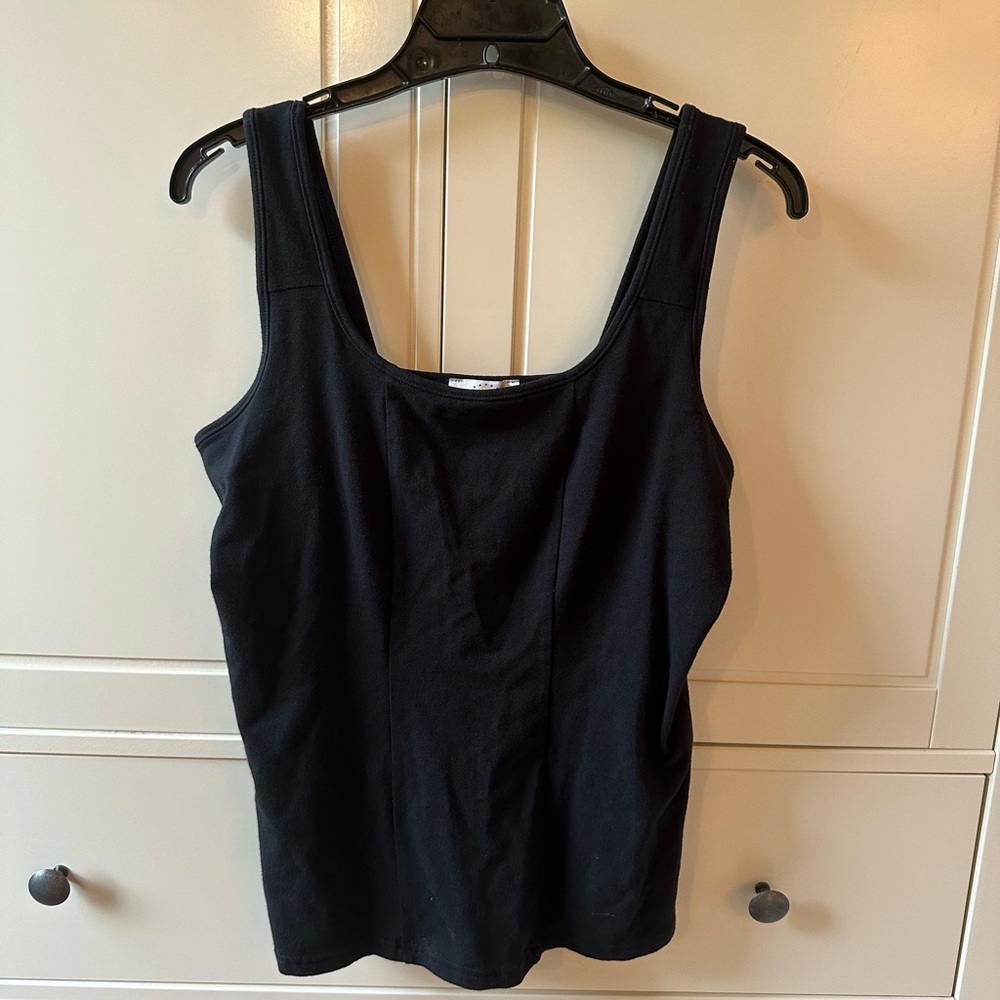 Vintage Kathleen Kirkwood Black Tank Top Sz large